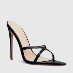 New European and American Fashion Sandals Comfortable Cross Strap Stiletto High Heels Large Sandals 33-46