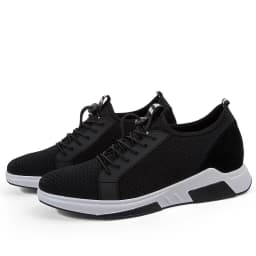 Men Lift Sneakers Summer Breathable Man Sports Elevator Shoes Height Increase Shoes Insole 7-8cm Fashion Casual Shoes