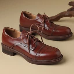 Women's cow leather carving British style lace-up flats oxfords round toe high quality soft comfortable casual female daily shoe