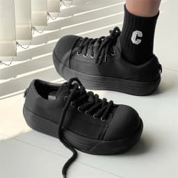 2025 Big Head Couple Trendy Brand New Thick-soled Round Head Casual Men's and Women's Crooked Head Clown Shoes