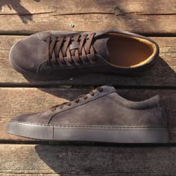 Men Coffee Suede Loafers Skateboarding Pure Outdoor Durable Leather Casual Walking Style Shoes