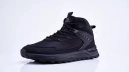 HOBIBEAR Men Wide Width Ankle Boots Mid-Top Hiking Running Shoes Non-Slip Outdoor Trail Walking Sneakers for Male