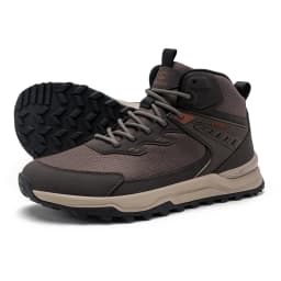 HOBIBEAR Men Wide Width Ankle Boots Mid-Top Hiking Running Shoes Non-Slip Outdoor Trail Walking Sneakers for Male
