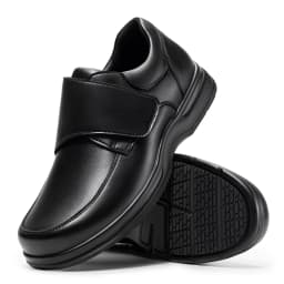 FitVille Men'S Extra Wide Diabetic Leather Dress Shoes, Roomy Wide Toe Box, Built-In Arch Support Orthopedic Shoes, Pain Relief For Swollen Feet, Edema, Plantar Fasciitis, Bunions & Neuropathy