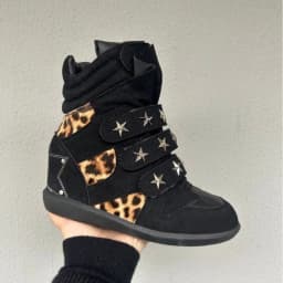 2026 New Women's Boots Luxury Genuine Leather Couple Shoes Designer Ankle Boots for Woman Fashion Leopard Print Sneakers Zapatos