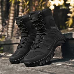 Men Military Tactical Boots Army Boots High Quality Male Climbing Hiking Shoes Lace Up Women Camping Safety Ultrallight Unisex