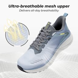 Fittington Men's Walking Shoes For Wide Cushioned Running Shoes Tennis Comfortable Shoes Arch Support For Plantar Fasciitis
