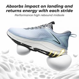 Fittington Men's Walking Shoes For Wide Cushioned Running Shoes Tennis Comfortable Shoes Arch Support For Plantar Fasciitis