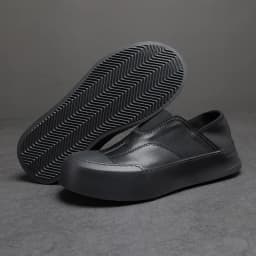 YETTIES Men's White Slip-On Loafers, Chunky Sole All-Day Comfort, Premium Genuine Leather Minimalist Luxury Skate Shoes