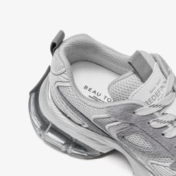 BEAUTODAY Casual Sneakers Women Cow Suede Leather Mesh Mixed Colors Round Toe Trainers Lace-up Ladies Shoes Handmade 29A56