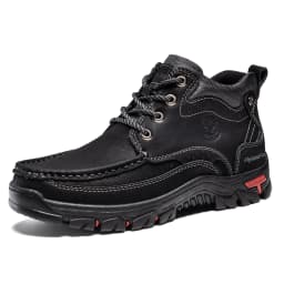 FLYLAND Men's Chukka Boots Casual Leather Shoes Fashion Vintage Handmade Male Sneakers