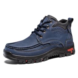 FLYLAND Men's Chukka Boots Casual Leather Shoes Fashion Vintage Handmade Male Sneakers
