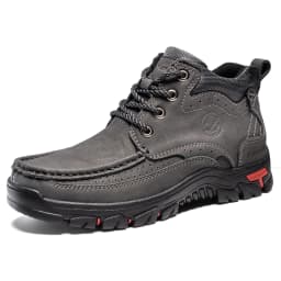 FLYLAND Men's Chukka Boots Casual Leather Shoes Fashion Vintage Handmade Male Sneakers