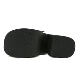 Gdgydh Goth Bat Buckle Decor Platform Sandals for Women Fashion Open Toe Summer Shoes Slip On Heeled Sandals Slingback Outdoor