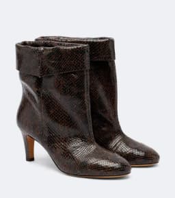 2026 Fall new in suede causal dress ankle boots Women‘s round toe black/brown leather high heels booties luxury designer shoes