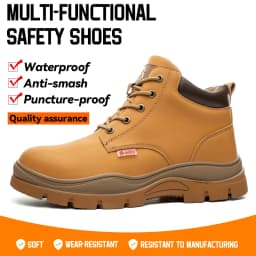 AOYU WINTER New Styles Men Safety Boots With Steel Toe Cap Anti-smash Work Sneakers Safety Shoes Men IndestructibleWork Boots