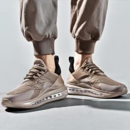 Men Air Cushion Casual Sneakers Summer Breathable Mesh Shock Absorbing Sports Shoes Non Slip Wear ResistantAthletic Footwear