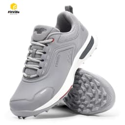 FitVille Wide Width Spikeless Golf Shoes For Men Water Resistant Non Slip Lightweight Professional Outdoor Golf Course Footwear