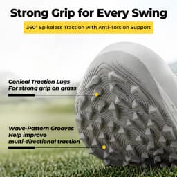 FitVille Wide Width Spikeless Golf Shoes For Men Water Resistant Non Slip Lightweight Professional Outdoor Golf Course Footwear