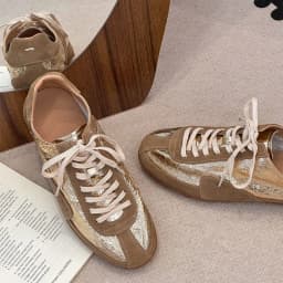 AIYUQI 2026 New Women's Suede Sneakers shoe Retro Casual Flats German training shoes Non-slip Rubber Sole Shoes Women