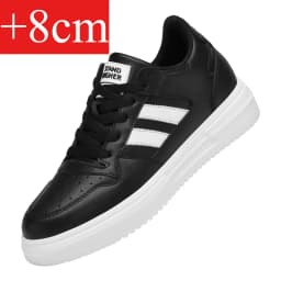 Luxury Elevator Shoes Men Women Sneakers Height Increasing Shoes Invisible 6cm 8cm 10CM Heighten Sports Taller Lift White Shoes