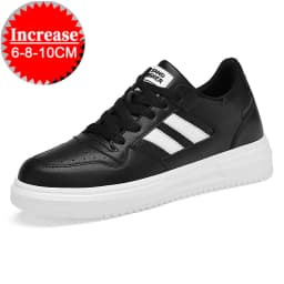 Luxury Elevator Shoes Men Women Sneakers Height Increasing Shoes Invisible 6cm 8cm 10CM Heighten Sports Taller Lift White Shoes