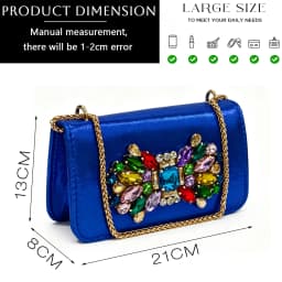 Italian Fashion Banquet Shoes and Bags African Women's Hand Bags with Rhinestone Decoration and Women's High Heels