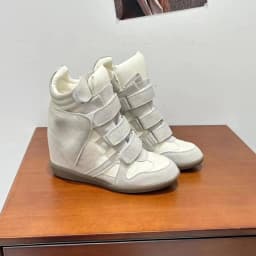 Fashion Women Hidden Heel High Top Sneakers,Black Suede Leather Patchwork Hook Loop Wedge Boots,Inner Height‑Increasing Non‑Slip Comfort Footwear for Street Dating Shopping Travel Daily Party Wear