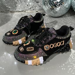 Women's Luxury Shoes Full Diamond Lace Up Women Designer Sneakers Shiny Water Diamond Designer Platform Shoes Plataforma Mujer