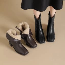 MORAZORA 2025 New Real Leather Women Boots Zipper Thick Fur Warm Winter Boots Fashion Square Toe Chunky Heels Ankle Snow Booties