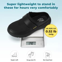Fittington Wide Diabetic Slippers For Men Indoors Walking Diabetic Men's Shoes Slip-On Mules Clogs For Swollen Feet Adjustable