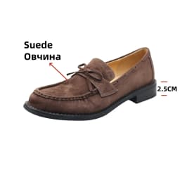 FEDONAS 2025 Suede Round Toe Med Heel Spring Shoes Fashion Dating Loafers Women Pumps Retro Comfort Casual Shoes Pumps