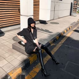 Sgesvier Over Knee Boots Women's Shiny Patent Leather Sexy Thigh Boots High Heels Jazz Dance Pointed Toe Thin Heels