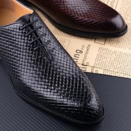 Men's Italian Oxford Pointed Toe Grid Pattern Dress Shoes Luxury Wedding | Chaussures Homme de Luxe | 명품신발 | Sapatos Masculinos
