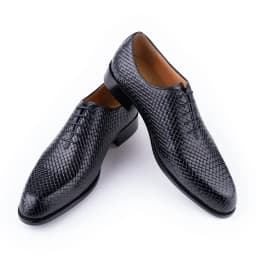 Men's Italian Oxford Pointed Toe Grid Pattern Dress Shoes Luxury Wedding | Chaussures Homme de Luxe | 명품신발 | Sapatos Masculinos