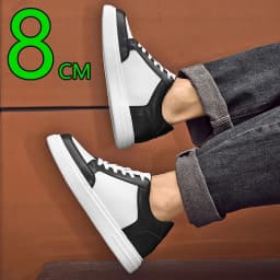 Men Sneakers Elevator Shoes Women Breathable Sports Casual Board Shoes Comfortable Platform Hidden Inner Heightening Shoes 8cm