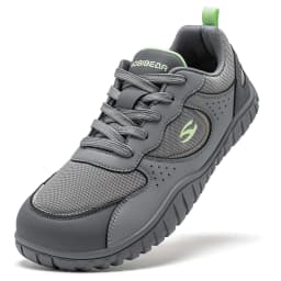 HOBIBEAR Unisex Wide Toe Sneakers Comfortable Walking Shoes Lace Up Outdoor Travel Breathable Running Sneakers