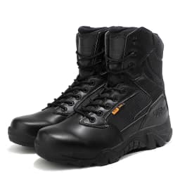 Leather Combat Man Tactical Boots Waterproof Field Training Safety ShoesHigh Cut Breathable Boots Men Shoes