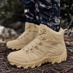 Men Boots Outdoor Combat Ankle Boot Tactical Boots for Man Anti-Slip Motocycle Boots Climbing Hiking Shoes Size 39-46