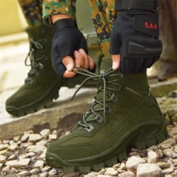 Men Women Tactical Boots Waterproof Breathable Combat Camping Outdoor Army Shoes Rapid Response Lightweight Ankle Boots