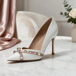 【Measure Your Feet Length Before Order】Women Stiletto Thin High Heel Pumps Rivet Pointy Toe Fashion Party Dress Shoes 120-CHC-33