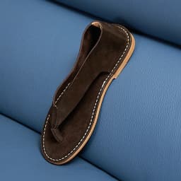 Luxury Cow Suede Mens Sandals Handmade Comfortable Genuine Leather 2026 Summer New Fashion Flip Flops Shoes for Male Size 44