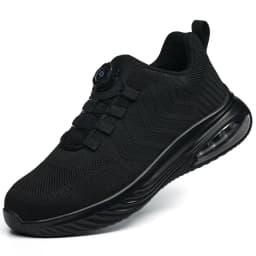 Rotating Button Safety Shoes Men Air Cushion Work Sneakers Steel Toe Shoes Puncture-Proof Security Protection Shoes Work Boots