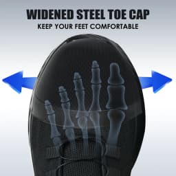 Rotating Button Safety Shoes Men Air Cushion Work Sneakers Steel Toe Shoes Puncture-Proof Security Protection Shoes Work Boots