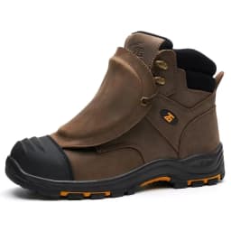 High-Quality Work Boots Men Composite Shoes Genuine Leather Indestructible Shoes Puncture-Proof Safety Shoes Men Boots Security