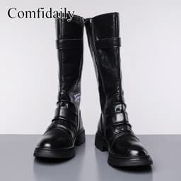 Men's Fashion Motorcycle Boots British Style High-Top Comfortable Soft-Soled Men's Footwear Trendy And Stylish-C1309
