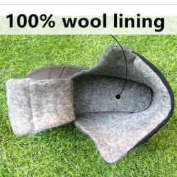 Barefoot Leather Boots With Wool Linning Inside For Women man Zero Drop Wider Toes Box