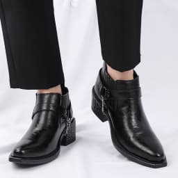 Men Genuine Leather High Heel Height Increase Formal Dress Boots Wedding Banquet Business Comfortable Elevator Cuban Heel Shoes