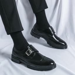 Fashion Formal Wedding Shoes Men Trend Casual Business Leather Shoes For Men High Quality Social Brogues Leather Shoes Male