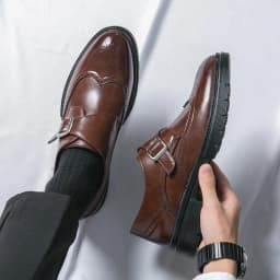 Fashion Formal Wedding Shoes Men Trend Casual Business Leather Shoes For Men High Quality Social Brogues Leather Shoes Male